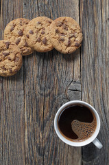 Delicious cookies and coffee