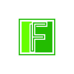 Letter F for logo or icon ready to use