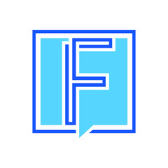 Letter F for logo or icon ready to use