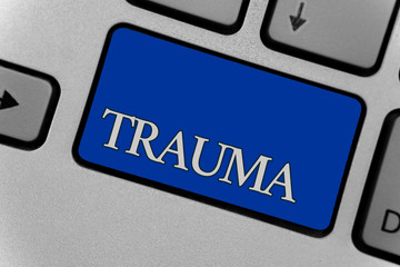 Conceptual hand writing showing Trauma. Business photo text Disturbing physical and emotional...