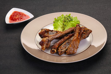 Roasted pork ribs