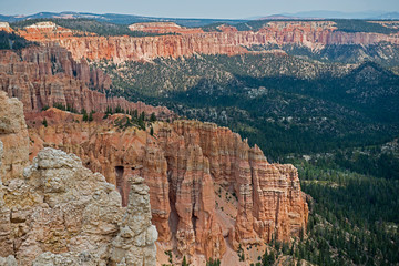 White cliff at Bryce Canyons view point