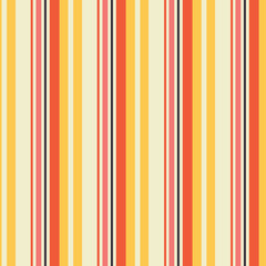 Colorful bold stripe seamless pattern in yellow, orange, coral, off white and black. Great for textiles, home decor, pool and beach textiles, awnings, fashion accessories and summer fashion.