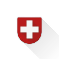 Swiss or Medical Shield adaptive icon illustration