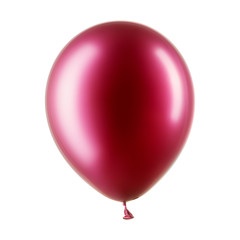 Single deep pink helium balloon, element of decorations