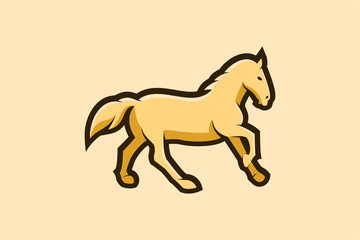 horse design for logo name ready to use
