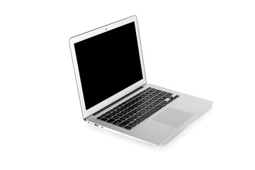 modern laptop computer isolated on the white background