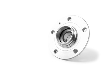 wheel hub bearing auto parts isolated on white background
