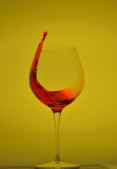 glass on the background of the backlight