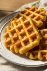 Homemade Belgian Sugar Waffles