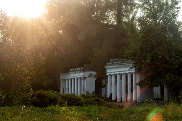 Ruines in Alexandria Park in Bila Tserkva Ukraine 2019