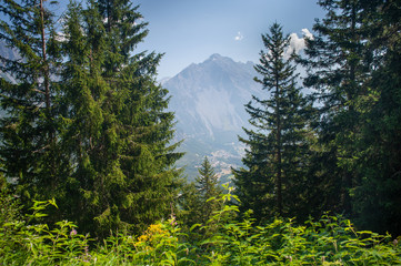Summer day high in Italian Alps 
