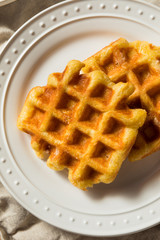 Homemade Belgian Sugar Waffles