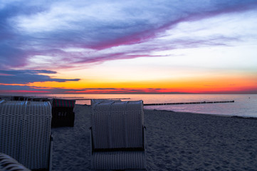 Farbiger Dämmerungshimmel