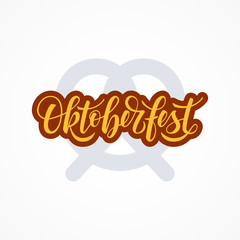 Oktoberfest banner design, vector in flat style