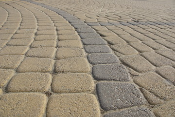 paving stones. improvement of pavements and cities