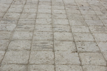 paving stones. improvement of pavements and cities