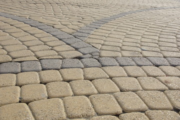 paving stones. improvement of pavements and cities