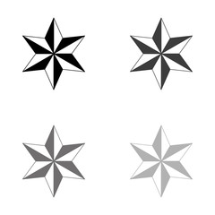 .star - black vector icon