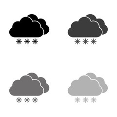 .weather icon - black vector icon