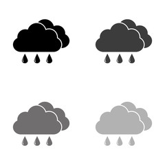 .weather icon - black vector icon