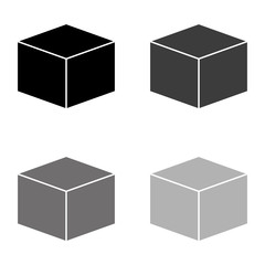 .box - black vector icon