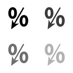 .percent - black vector icon