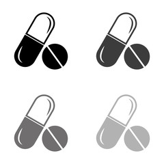 .pill - black vector icon