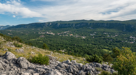 Fototapeta na wymiar The ridges of Dalmacia