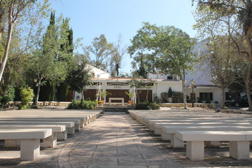 Church in small town in Majorca