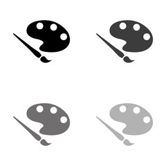 .Brush - black vector icon