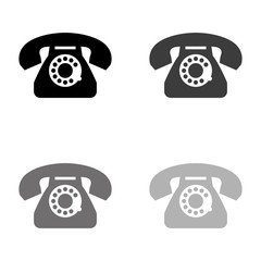 .telephone - black vector icon