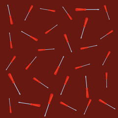 Screwdriver construction tools background pattern