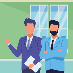 Executive business entrepreneur couple