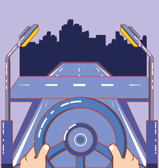 drive safely design vector ilustration