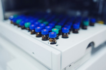 close-up of medical details in the scientific laboratory