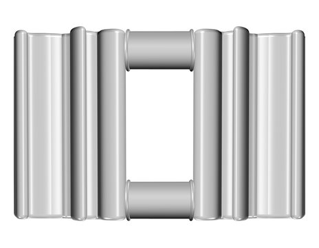 Metal plastic background with frame for your text.