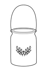 Isolated flowers vase vector design