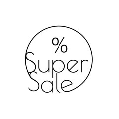 Discount offer price linear sticker or label, symbol for advertising campaign in retail, sale promo marketing, 40 percent. For art template design, list, page, mockup brochure style, banner,