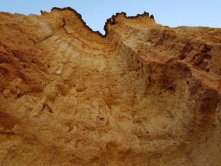 Cliff formations at Isimila Stone Age site, Iringa, Tanzania, East Africa