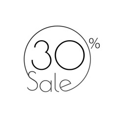 Discount offer price linear sticker or label, symbol for advertising campaign in retail, sale promo marketing, 40 percent. For art template design, list, page, mockup brochure style, banner,