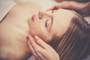 picture of beautiful woman beautiful woman in spa salon