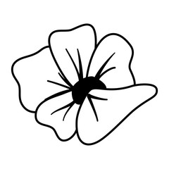 Isolated flower ornament design vector illustration