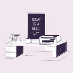 creative office design vector ilustration