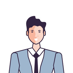business man elegant avatar character