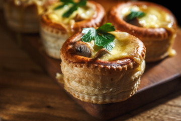 Julienne with mushrooms