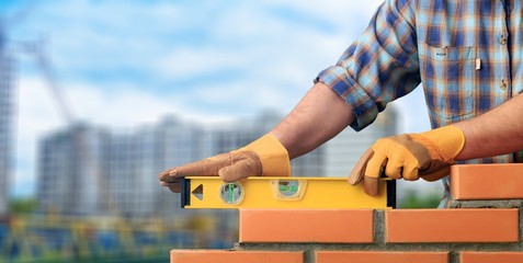 Masonry build bricklayer construction handyman layer trowel