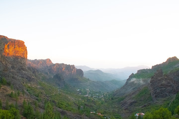 Naklejka premium Gran Canaria Landscape from the island peak
