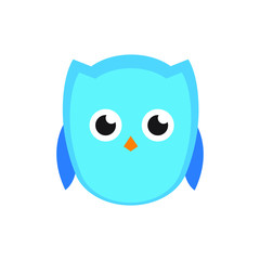 Fototapeta premium cute owl illustration, Tee print, shirt, embroidery, flat design for kids fashion textile. Animal concept vector illustration collection