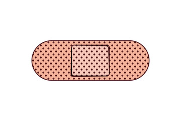 cure bandages isolated icon vector illustration